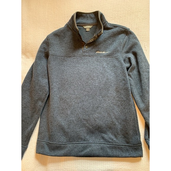 Eddie Bauer Other - Eddie Bauer Mens‎ L Blue Quarter 1/4 Pullover Sweater